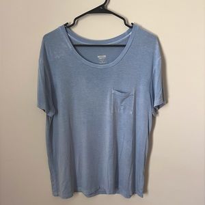 mossimo medium blue vintage wash shirt